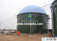 Serbatoi di acqua di vetro fuso all' acciaio per digestori di biogas 10000 / 10k galloni