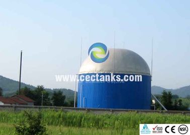 Serbatoio di biogas a doppio tetto a membrana Serbatoi di acqua da 50000 / 50k galloni colore personalizzato