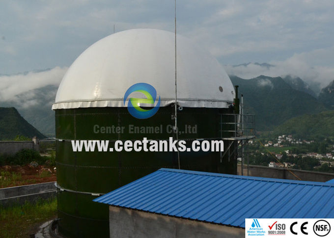 Serbatoio di biogas a doppio tetto a membrana Serbatoi di acqua da 50000 / 50k galloni colore personalizzato 0