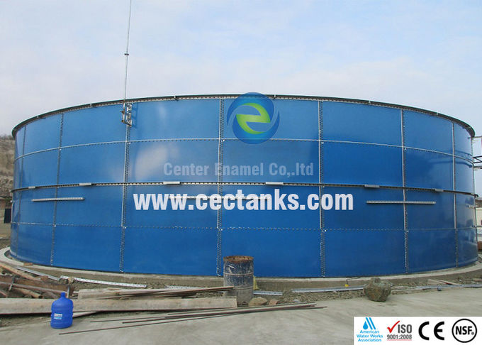 Serbatoio di stoccaggio del biogas in acciaio rivestito di vetro Serbatoio circolare di acqua di fuoco 0